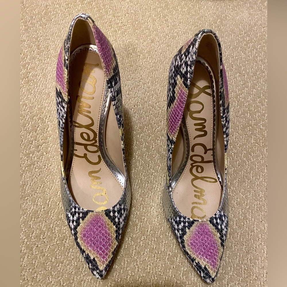 Sam Edelman Snake print pump, size 6.5! GORGEOUS!